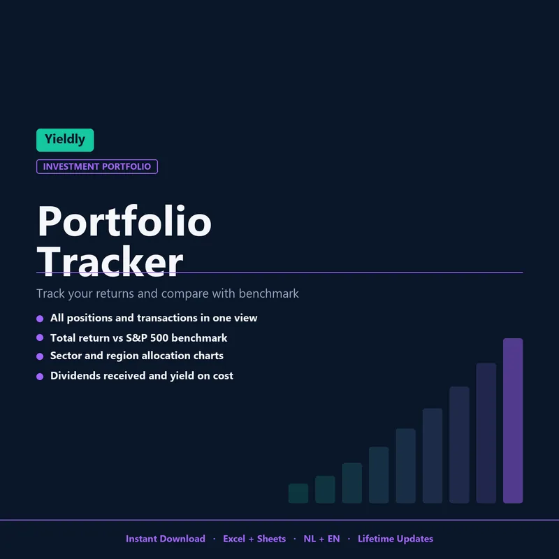 Portfolio Tracker template — allocation, performance and growth of your investments in one dashboard